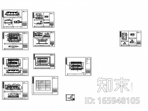 临时公共厕所建筑施工图cad施工图下载【ID:165948105】