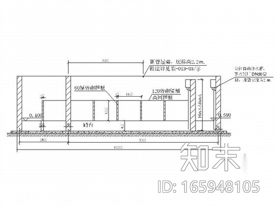 临时公共厕所建筑施工图cad施工图下载【ID:165948105】