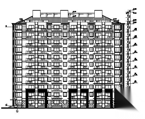 温州某小区十一层住宅楼建筑施工图(5#楼)cad施工图下载【ID:149844125】