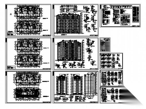 温州某小区十一层住宅楼建筑施工图(5#楼)cad施工图下载【ID:149844125】