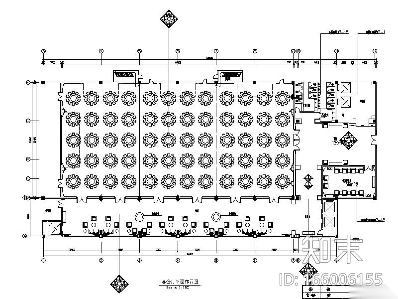 [攀枝花]新中式别致酒店宴会厅设计施工图（含效果图）cad施工图下载【ID:166006155】