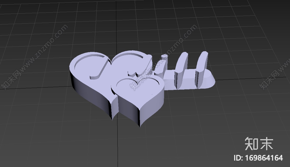 爱心字母-i_wil3d打印模型下载【ID:169864164】