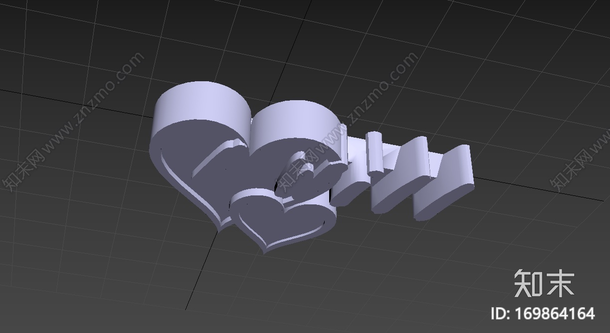 爱心字母-i_wil3d打印模型下载【ID:169864164】