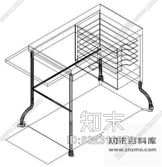 图块/节点办公家具CAD模型2施工图下载【ID:832316879】