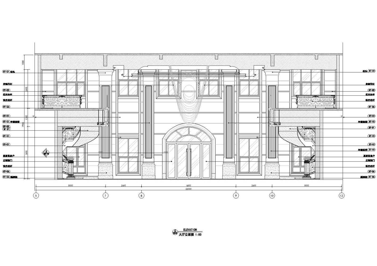 [河南]瀚宇新城售楼部装饰施工图+效果图cad施工图下载【ID:160704130】