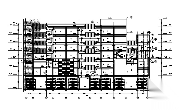 [重庆]恒大四层外廊式商业建筑施工图cad施工图下载【ID:166427186】