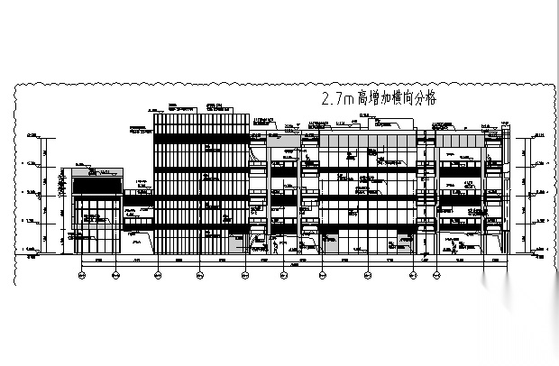 [重庆]恒大四层外廊式商业建筑施工图cad施工图下载【ID:166427186】