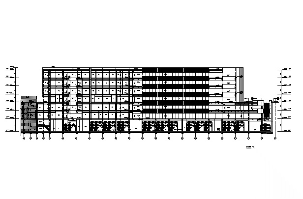 [重庆]恒大四层外廊式商业建筑施工图cad施工图下载【ID:166427186】