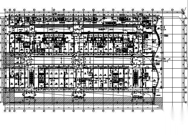 [重庆]恒大四层外廊式商业建筑施工图cad施工图下载【ID:166427186】