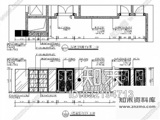 图块/节点会所走道立面图cad施工图下载【ID:832194713】