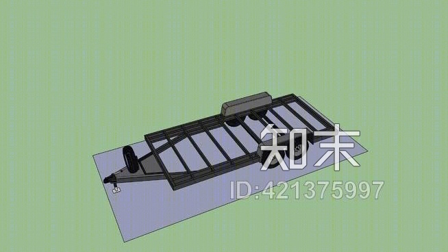 小木屋拖车（18′）SU模型下载【ID:421375997】