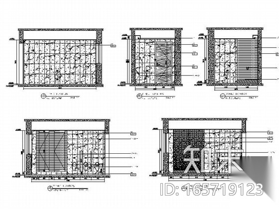 高层公共卫生间装修图cad施工图下载【ID:165719123】
