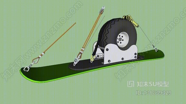 超轻型飞机雪橇SU模型下载【ID:130839329】