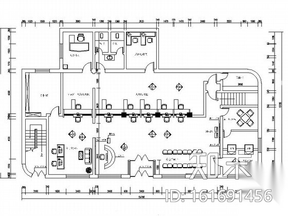 840㎡邮政储蓄银行室内装修图施工图下载【ID:161691456】