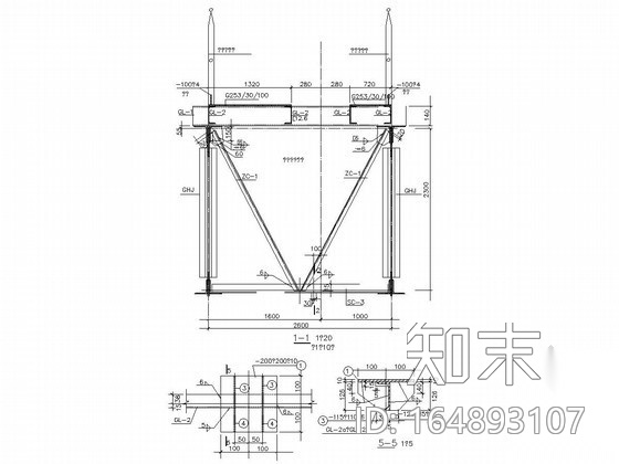 建筑结构之精选钢结构节点图集CAD版(门钢、网架、钢框...施工图下载【ID:164893107】