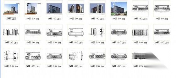 [上海]高层复式loft住宅建筑施工图（含效果图）施工图下载【ID:166704100】