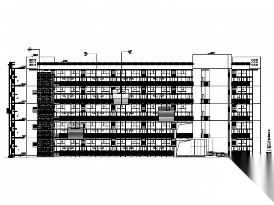 [上海]高层复式loft住宅建筑施工图（含效果图）施工图下载【ID:166704100】