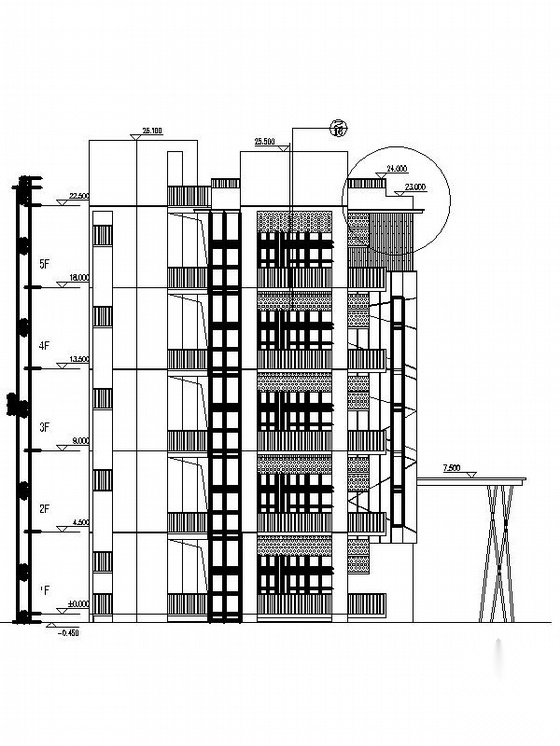 [上海]高层复式loft住宅建筑施工图（含效果图）施工图下载【ID:166704100】