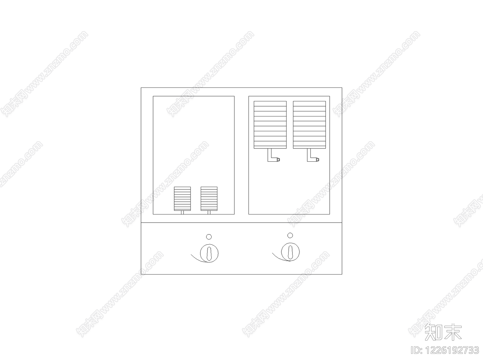 开关插座cad施工图下载【ID:1226192733】