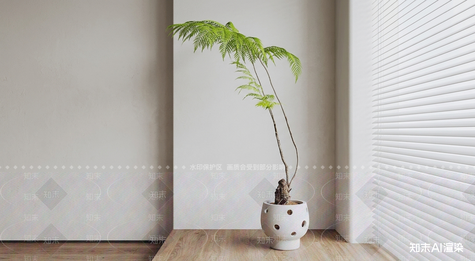 造型绿植盆栽3D模型下载【ID:1227335622】