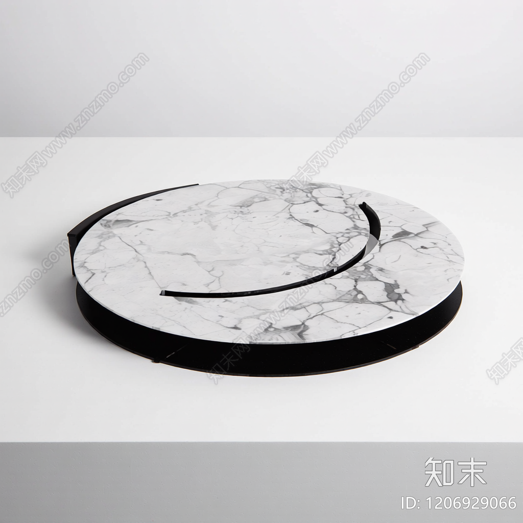 大理石圆桌带底座3D模型下载【ID:1206929066】