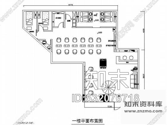 施工图珠海某连锁美容美发店室内装修图含效果cad施工图下载【ID:532076718】