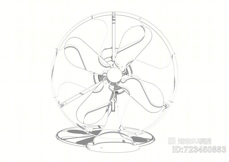 电风扇SU模型下载【ID:723450883】