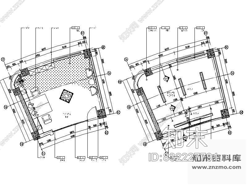 图块/节点总经理室装修详图cad施工图下载【ID:832227791】