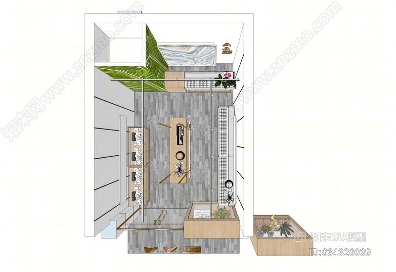 首饰店室内设计SU模型下载【ID:634326039】