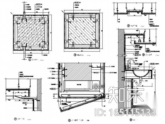 [鄂尔多斯]大型私营企业集团现代高档批发楼装修施工图（...cad施工图下载【ID:165115133】