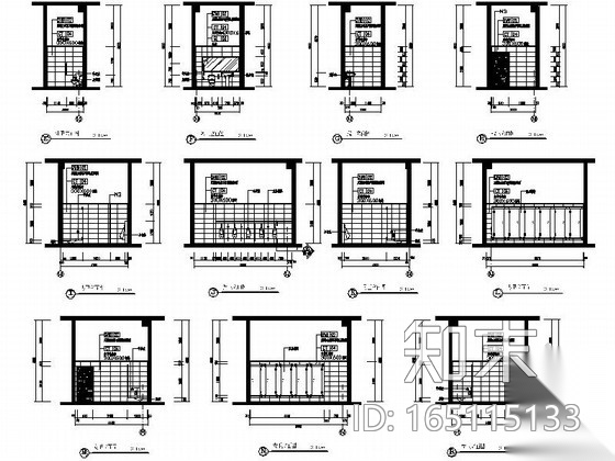 [鄂尔多斯]大型私营企业集团现代高档批发楼装修施工图（...cad施工图下载【ID:165115133】