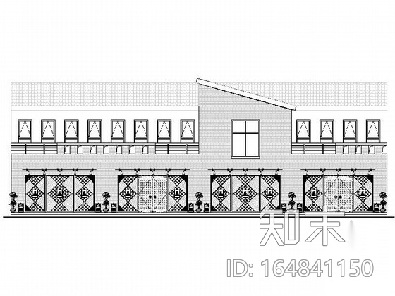 [河北]唯一专营中草药新中式风格药店室内装修施工图cad施工图下载【ID:164841150】