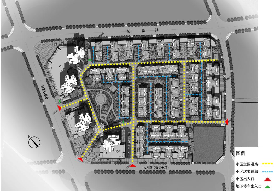 [四川]高层现代风格棚户区改造修建性详细规划文本cad施工图下载【ID:164870107】