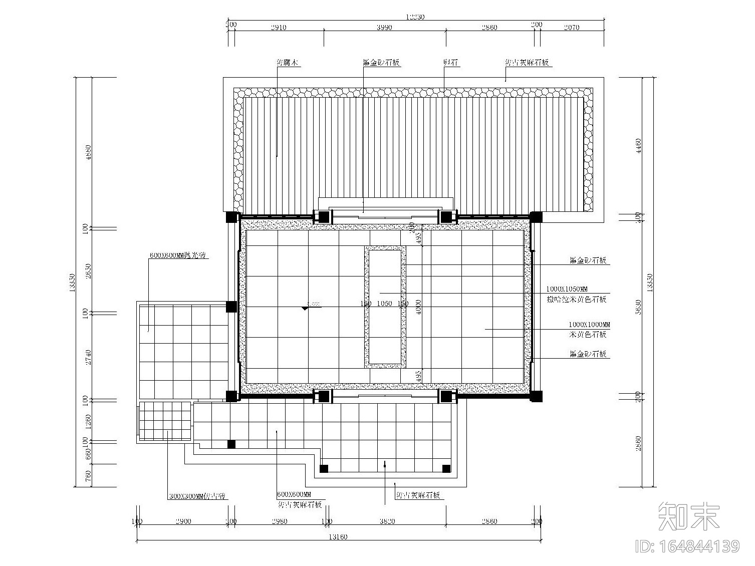 新中式风格-私人别墅接待餐厅装修施工图（附效果图）cad施工图下载【ID:164844139】