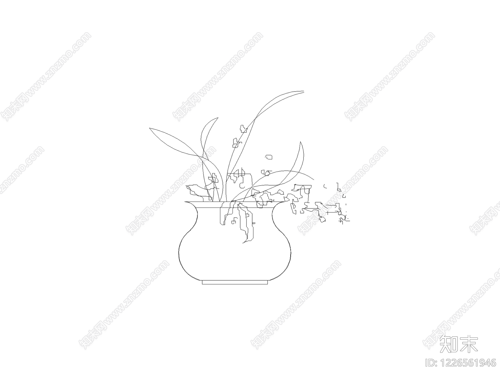现代摆件CAD图纸
