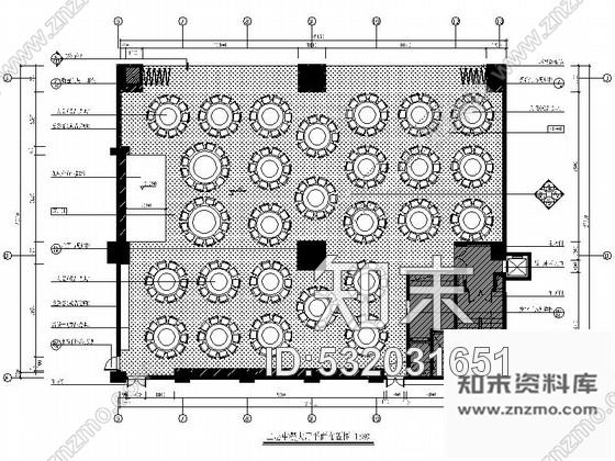 施工图国际酒店婚宴中式餐厅装修施工图cad施工图下载【ID:532031651】