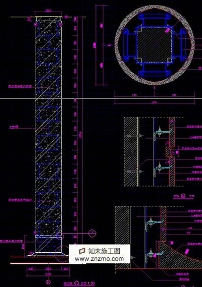 大理石包柱详图施工图下载【ID:36901663】