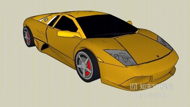 兰博基尼蝙蝠SU模型下载【ID:47333609】