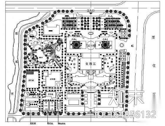 慈溪市人民医院环境设计cad施工图下载【ID:164856132】