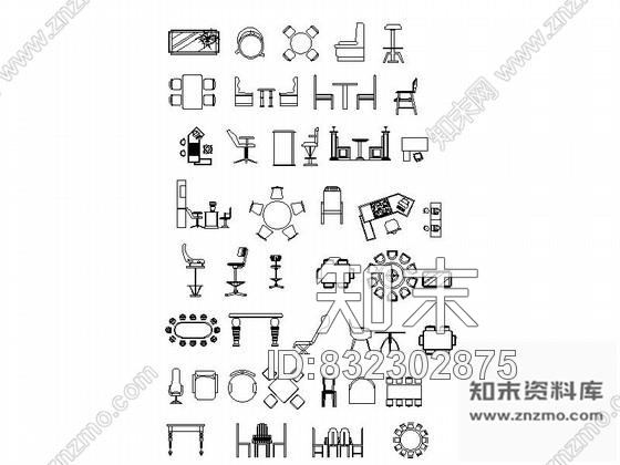 图块/节点室内外植物及全套家居CAD图块下载施工图下载【ID:832302875】