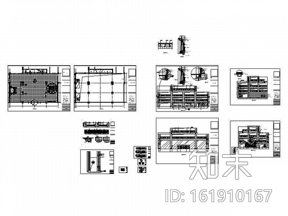 国际大酒店大堂装修图cad施工图下载【ID:161910167】