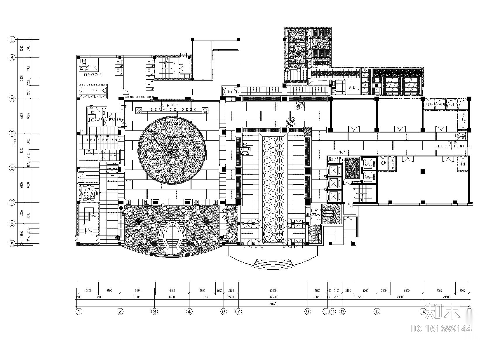 [黑龙江]万达索菲特大酒店施工图+实景拍摄cad施工图下载【ID:161699144】