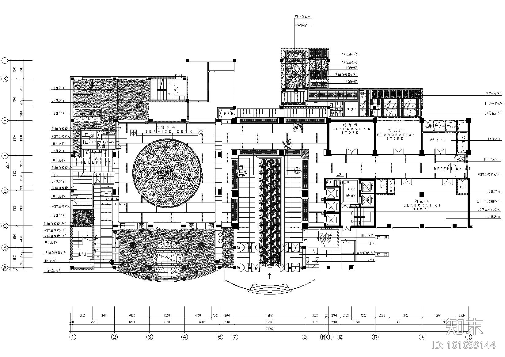 [黑龙江]万达索菲特大酒店施工图+实景拍摄cad施工图下载【ID:161699144】