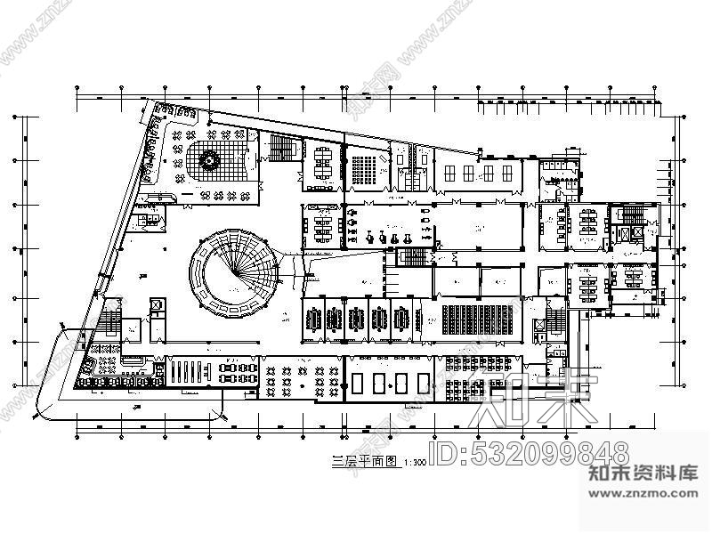 施工图某街道社区服务中心办公空间装修图(含效果)施工图下载【ID:532099848】