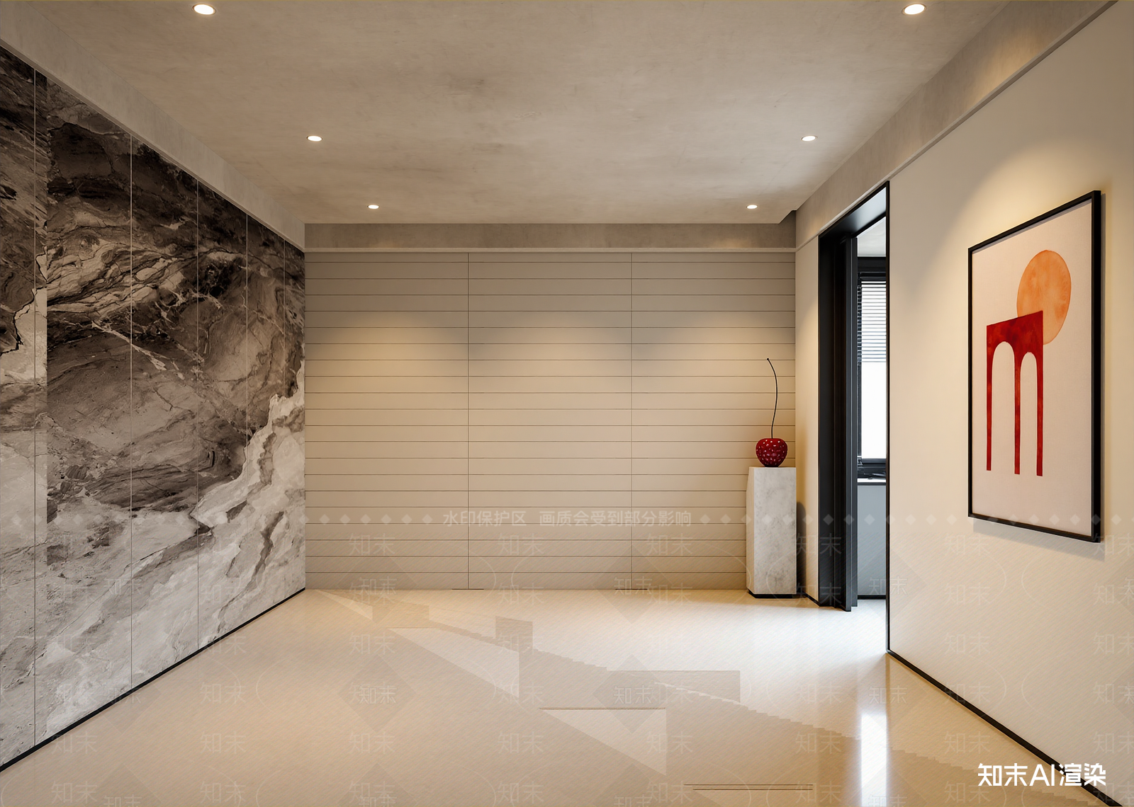 现代酒店大堂3D模型下载【ID:1215141307】