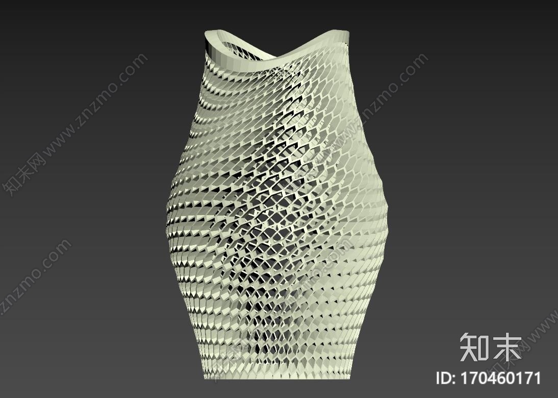 鱼嘴花瓶3d打印模型下载【ID:170460171】