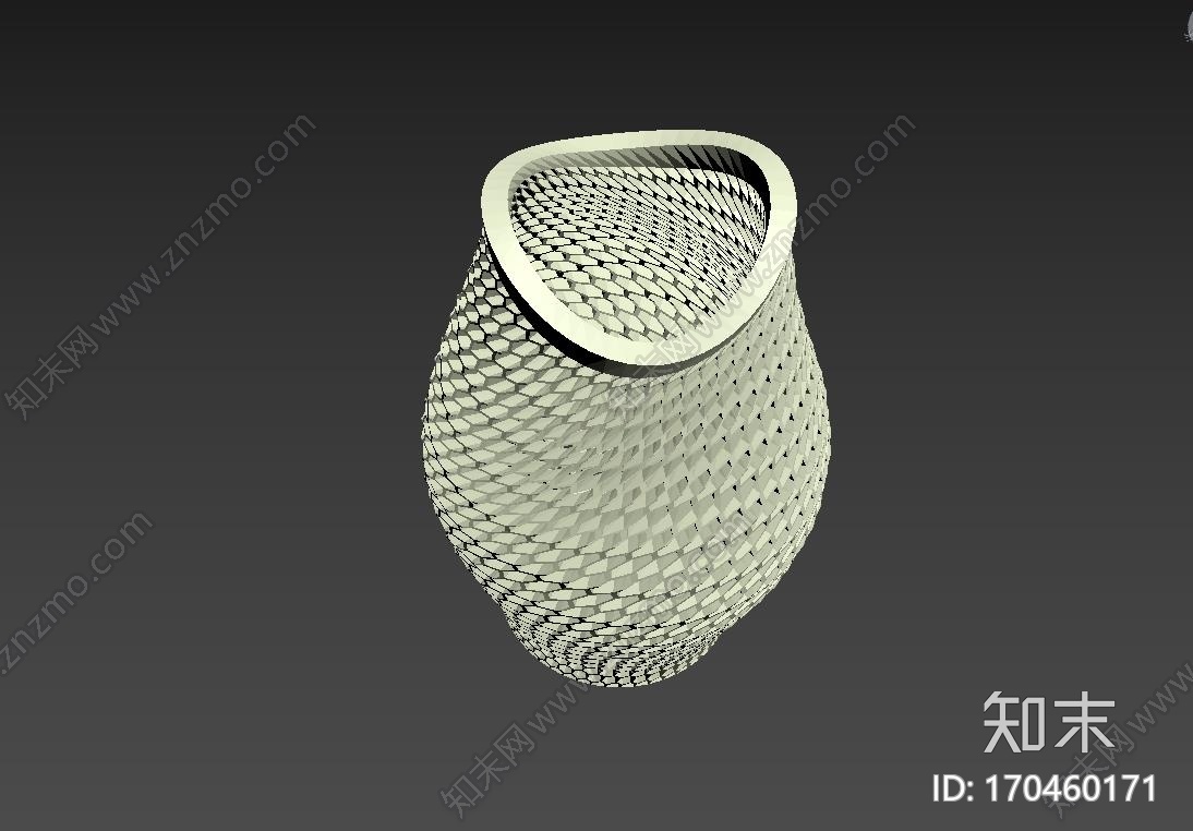 鱼嘴花瓶3d打印模型下载【ID:170460171】