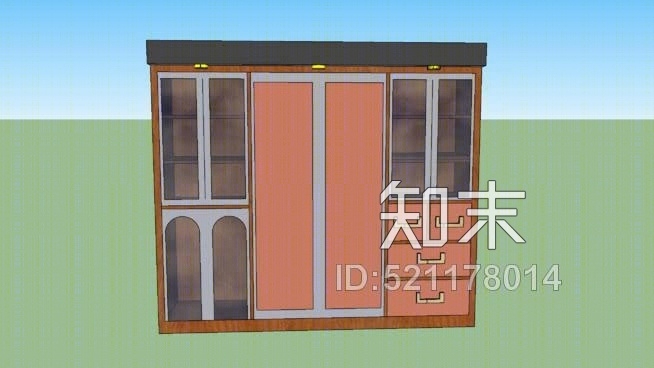 客人卧室外景SU模型下载【ID:521178014】