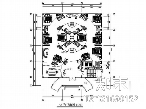 [山东]某知名家具展厅室内装修施工图施工图下载【ID:161690152】