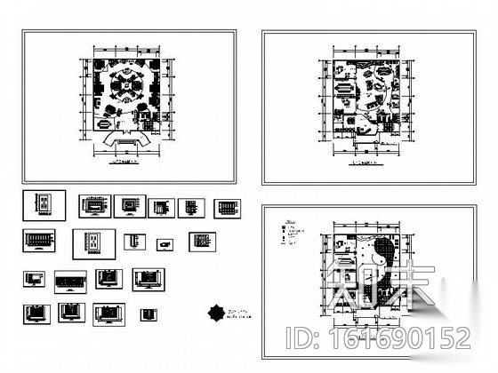 [山东]某知名家具展厅室内装修施工图施工图下载【ID:161690152】